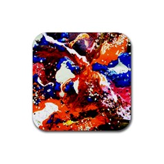 Smashed Butterfly 1 Rubber Coaster (square)  by bestdesignintheworld