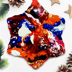 Smashed Butterfly 1 Snowflake Ornament (two Sides) by bestdesignintheworld