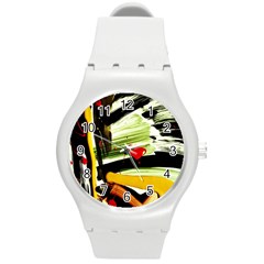 Grave Yard 5 Round Plastic Sport Watch (m) by bestdesignintheworld