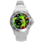 Abandoned Mine 7 Round Plastic Sport Watch (L) Front