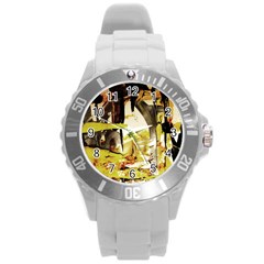 Alligator 3 Round Plastic Sport Watch (l) by bestdesignintheworld