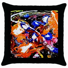 Smashed Butterfly Throw Pillow Case (black)