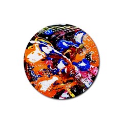 Smashed Butterfly Rubber Round Coaster (4 Pack)  by bestdesignintheworld