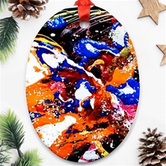 Smashed Butterfly Oval Ornament (two Sides) by bestdesignintheworld