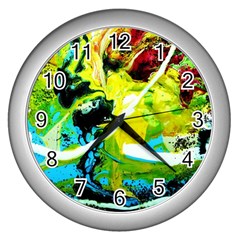 New Moon 6 Wall Clocks (silver)  by bestdesignintheworld