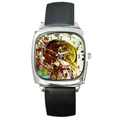 Doves Matchmaking 3 Square Metal Watch by bestdesignintheworld