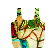 Girl In A Blue Tank Top Full Print Recycle Bags (s)  by bestdesignintheworld