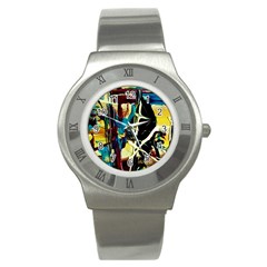 Dance Of Oil Towers 2 Stainless Steel Watch by bestdesignintheworld