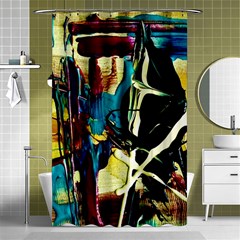 Dance Of Oil Towers 2 Shower Curtain 48  X 72  (small)  by bestdesignintheworld