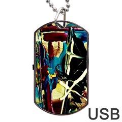 Dance Of Oil Towers 2 Dog Tag Usb Flash (one Side) by bestdesignintheworld