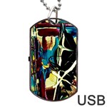 Dance Of Oil Towers 2 Dog Tag USB Flash (One Side) Front