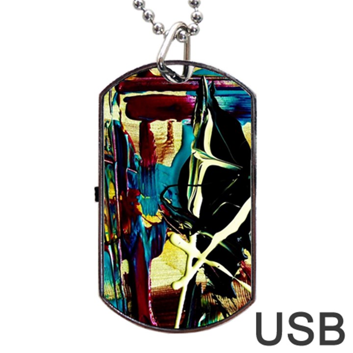 Dance Of Oil Towers 2 Dog Tag USB Flash (One Side)