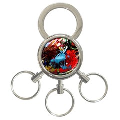 Two Hearts   One Beat 1 3-Ring Key Chains