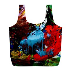 Two Hearts   One Beat 1 Full Print Recycle Bags (l)  by bestdesignintheworld