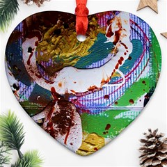 Doves Matchmaking 11 Ornament (heart) by bestdesignintheworld