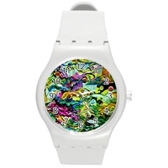 There Where Alice Took A Walk 5 Round Plastic Sport Watch (M)