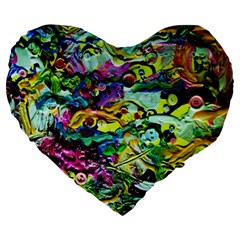 There Where Alice Took A Walk 5 Large 19  Premium Flano Heart Shape Cushions