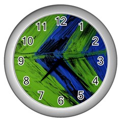 Point Of Equilibrium 2 Wall Clocks (silver)  by bestdesignintheworld