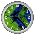 Point Of Equilibrium 2 Wall Clocks (Silver)  Front