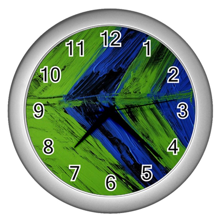 Point Of Equilibrium 2 Wall Clocks (Silver) 