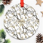 Nature Graphic Motif Pattern Ornament (Round) Front