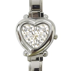 Nature Graphic Motif Pattern Heart Italian Charm Watch by dflcprints