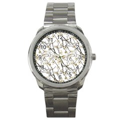 Nature Graphic Motif Pattern Sport Metal Watch by dflcprints