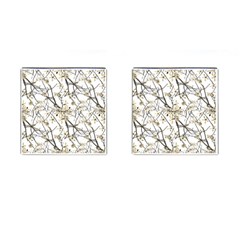 Nature Graphic Motif Pattern Cufflinks (square) by dflcprints