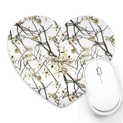 Nature Graphic Motif Pattern Heart Mousepads by dflcprints