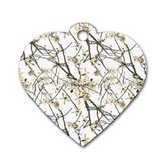 Nature Graphic Motif Pattern Dog Tag Heart (one Side) by dflcprints