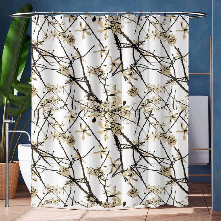 Nature Graphic Motif Pattern Shower Curtain 60  x 72  (Medium) 