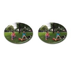 19688418 10155446220129417 1027902896 O - Walking With Daughter And Dog Cufflinks (oval) by bestdesignintheworld