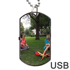 19688418 10155446220129417 1027902896 O - Walking With Daughter And Dog Dog Tag Usb Flash (one Side) by bestdesignintheworld