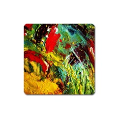 Yellow Chick 7 Square Magnet by bestdesignintheworld