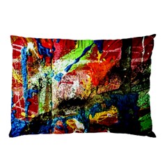 Untitled Red And Blue 3 Pillow Case by bestdesignintheworld