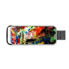 Untitled Red And Blue 3 Portable Usb Flash (two Sides) by bestdesignintheworld