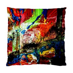 Untitled Red And Blue 3 Standard Cushion Case (one Side) by bestdesignintheworld