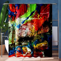 Untitled Red And Blue 3 Shower Curtain 60  X 72  (medium)  by bestdesignintheworld