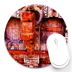 Antick Gate 2 Round Mousepads by bestdesignintheworld