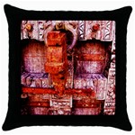 Antick Gate 2 Throw Pillow Case (Black) Front