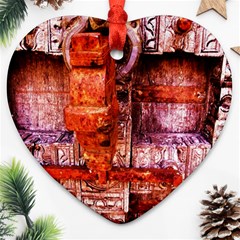 Antick Gate 2 Heart Ornament (two Sides) by bestdesignintheworld