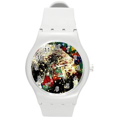 Wet Kiss 2 Round Plastic Sport Watch (m) by bestdesignintheworld