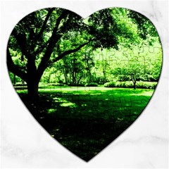 Lake Park 14 Jigsaw Puzzle (heart) by bestdesignintheworld