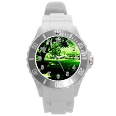 Lake Park 14 Round Plastic Sport Watch (l) by bestdesignintheworld