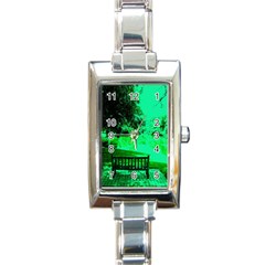 Lake Park 20 Rectangle Italian Charm Watch by bestdesignintheworld