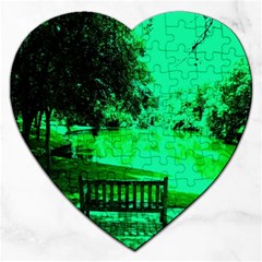 Lake Park 20 Jigsaw Puzzle (heart) by bestdesignintheworld