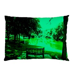 Lake Park 20 Pillow Case by bestdesignintheworld