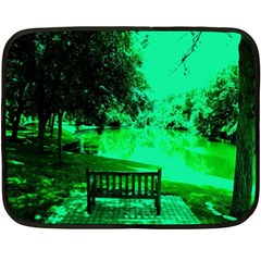 Lake Park 20 Fleece Blanket (mini) by bestdesignintheworld