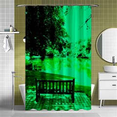 Lake Park 20 Shower Curtain 48  X 72  (small)  by bestdesignintheworld