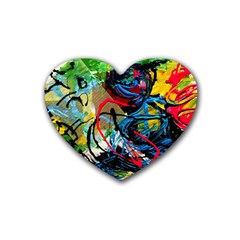 Rumba On A Chad Lake 4 Heart Coaster (4 Pack)  by bestdesignintheworld